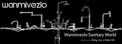 Wanmivezlo Shower Panel Column 6-Ways Functions LED Rain Waterfall Shower With Digital Display and Bidet Bath Shower Crane