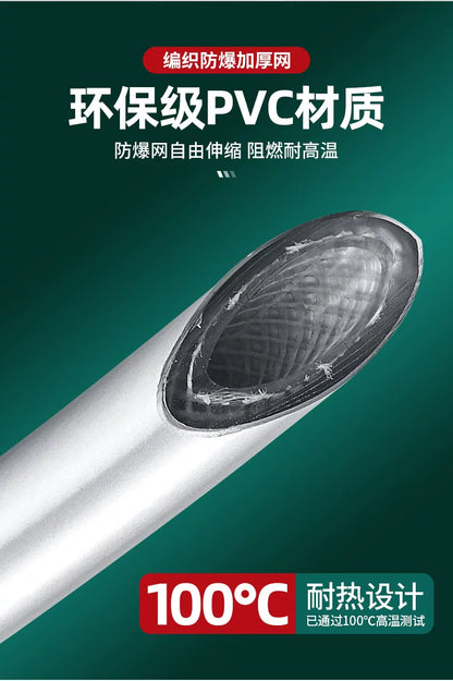 New 1.5/2/3m PVC Handheld Shower Head Hose Flexible Anti Winding Explosion-proof Water Tube Bathroom Faucet Hose Extension Pipe