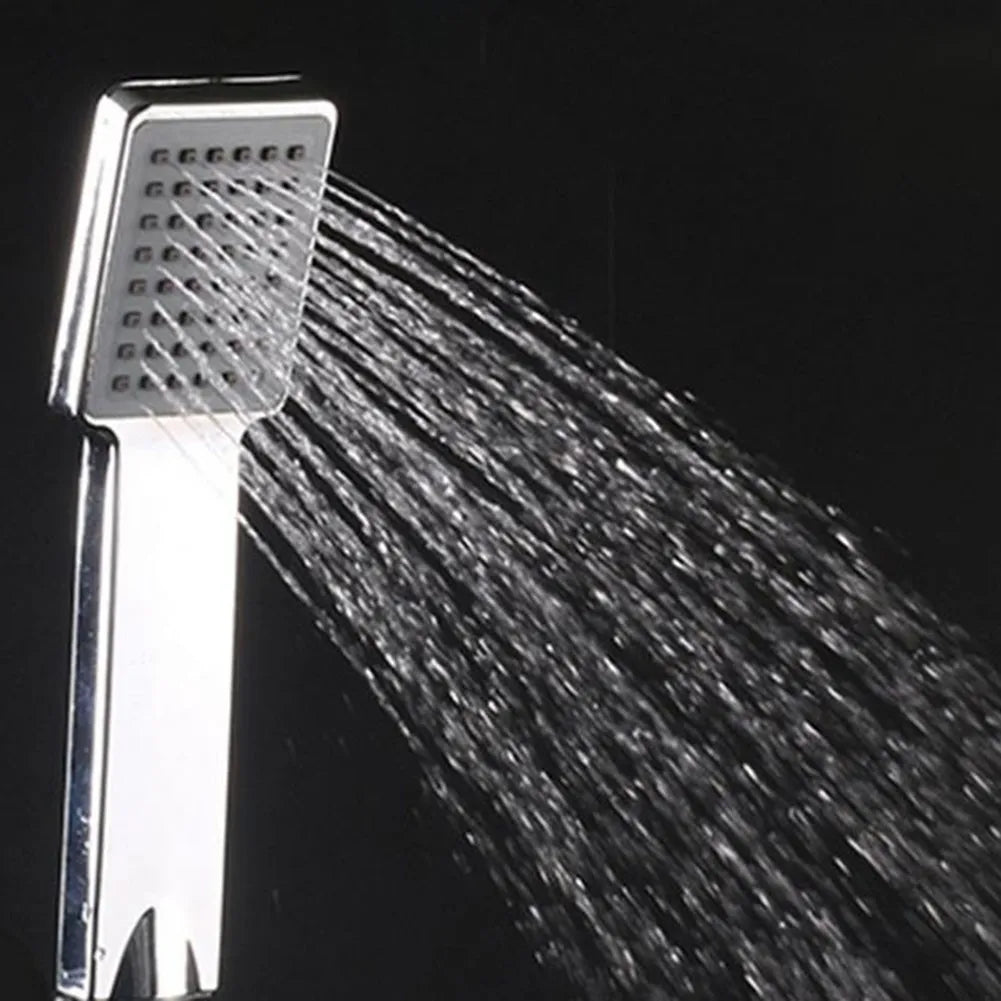 1pcs Square Hand Held Shower Sprayer High Pressure Shower Head Rainfall Universal Bathroom Shower Head Water Saving ﻿