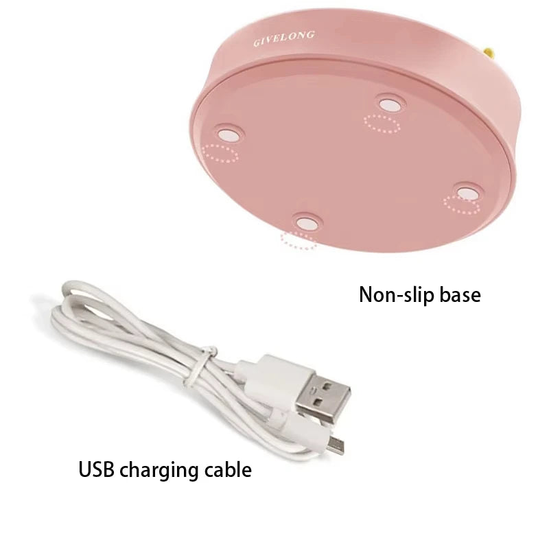 Pink Flower Cute Lamp LED Desk Lamp Table Light Adjustable Touch Rechargeable Battery Night Light for  Dorm Reading Table Light