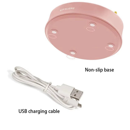 Pink Flower Cute Lamp LED Desk Lamp Table Light Adjustable Touch Rechargeable Battery Night Light for  Dorm Reading Table Light