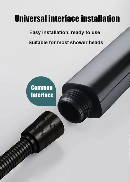 Ring-shaped water booster handheld shower head nozzle ABS large panel spray water-saving anti-blocking bathroom showerhead