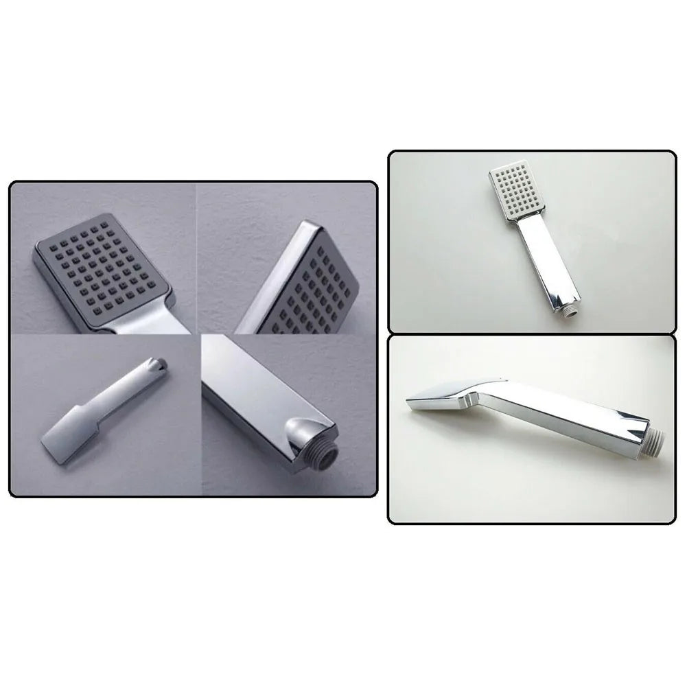 1pcs Square Hand Held Shower Sprayer High Pressure Shower Head Rainfall Universal Bathroom Shower Head Water Saving ﻿