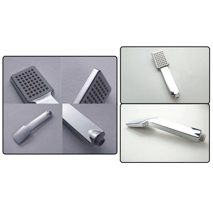 1pcs Square Hand Held Shower Sprayer High Pressure Shower Head Rainfall Universal Bathroom Shower Head Water Saving ﻿