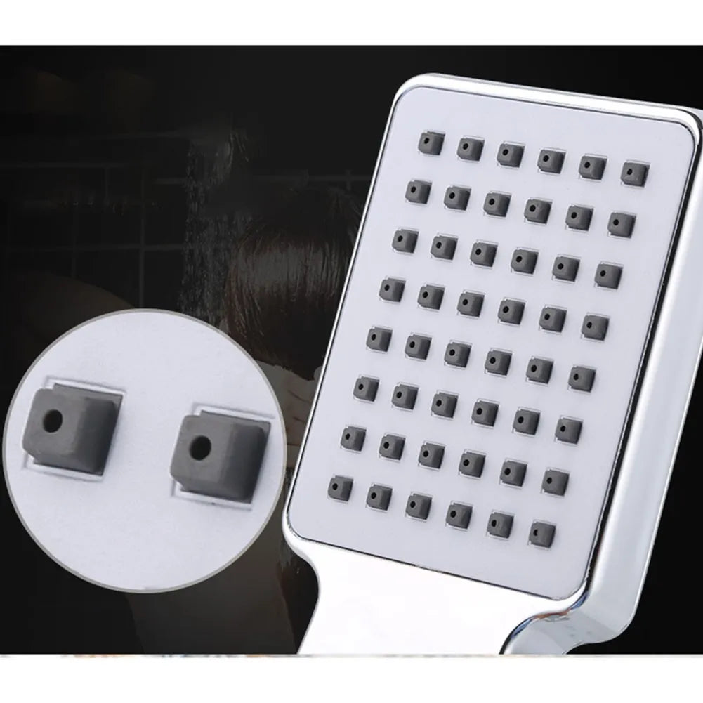 1pcs Square Hand Held Shower Sprayer High Pressure Shower Head Rainfall Universal Bathroom Shower Head Water Saving ﻿