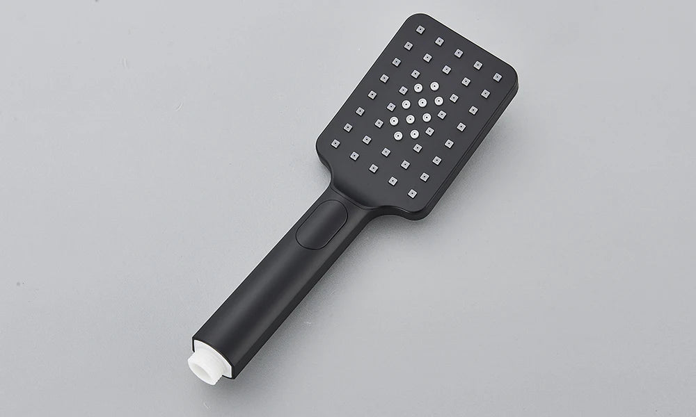 Black Digital Display Thermostatic Shower Faucet Bathroom Thermostatic 4 ways Rainfall Shower Mixer Tap,Shelf and Bidet Faucets