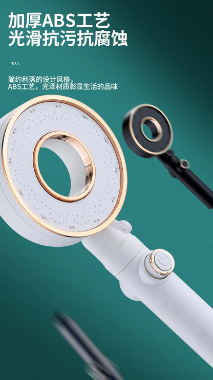 High Pressure Shower Head 3 Modes Adjustable Showerheads Water Saving One-Key Stop Water Spray Nozzle Bathroom Faucet Accessorie