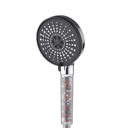5-speed Water Adjustment Filter Shower Head High Pressure Negative Ion Hard Water Softening Shower Head Set