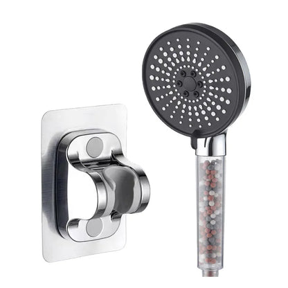 5-speed Water Adjustment Filter Shower Head High Pressure Negative Ion Hard Water Softening Shower Head Set