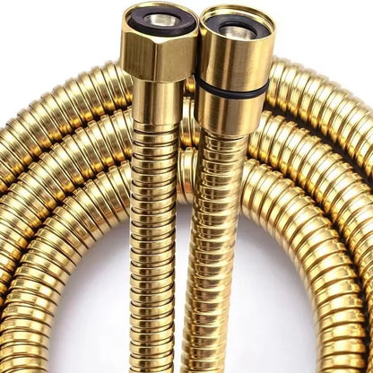 Golden 1.5m/2m/3m G1/2'' Flexible Shower Hose High Pressure Explosion-proof Stainless Steel Bathroom Shower Head Extension Pipe
