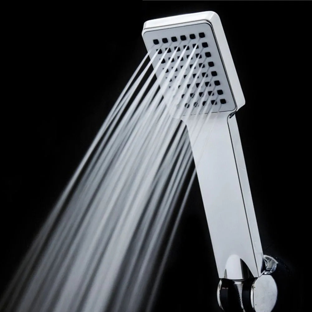 1pcs Square Hand Held Shower Sprayer High Pressure Shower Head Rainfall Universal Bathroom Shower Head Water Saving ﻿