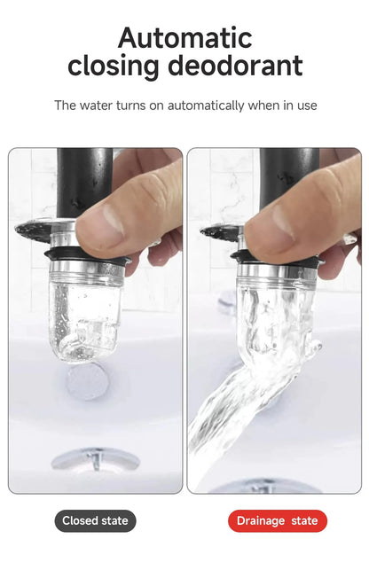 Universal Basin Pop-up Drain Filter Wash Basin Hair Sink Strainer Kitchen Bathtub Stopper Shower Plug Bathroom Tool