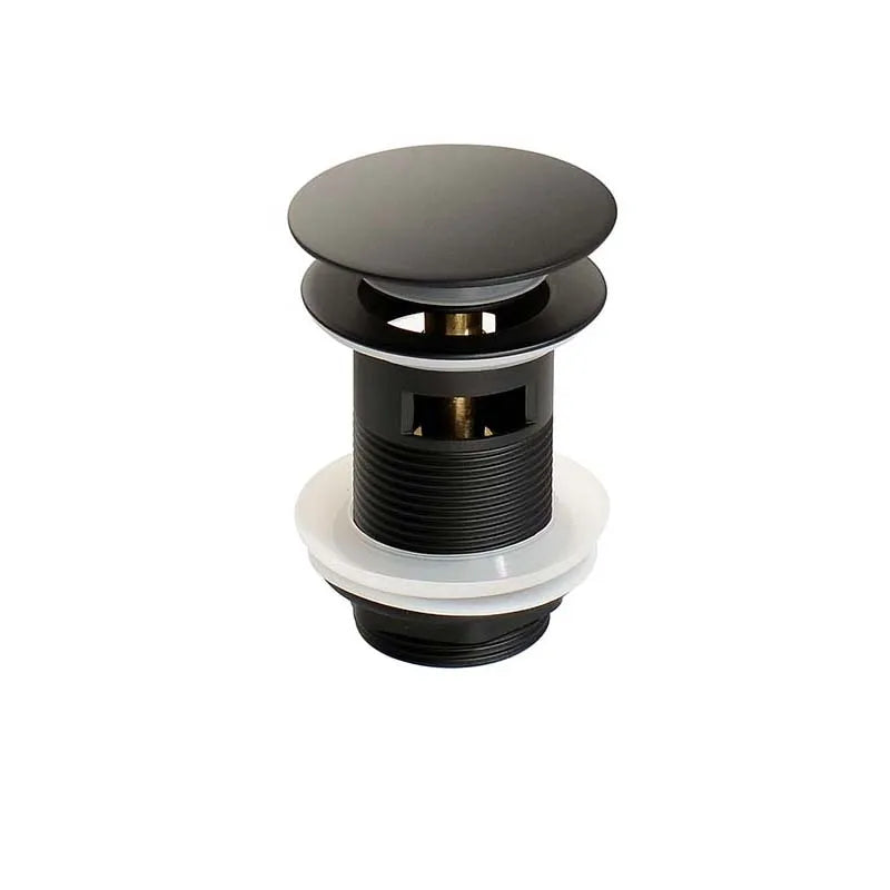 Bathroom Sink Push Down Pop Up Stopper Drain in Brushed Gold,Matt Black,White,Rose Gold,Gold,Chrome Washbasin Accessoires