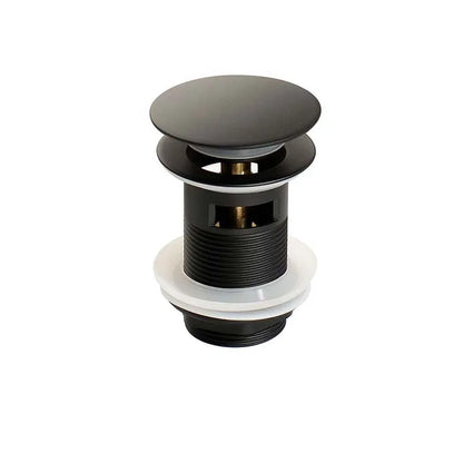 Bathroom Sink Push Down Pop Up Stopper Drain in Brushed Gold,Matt Black,White,Rose Gold,Gold,Chrome Washbasin Accessoires