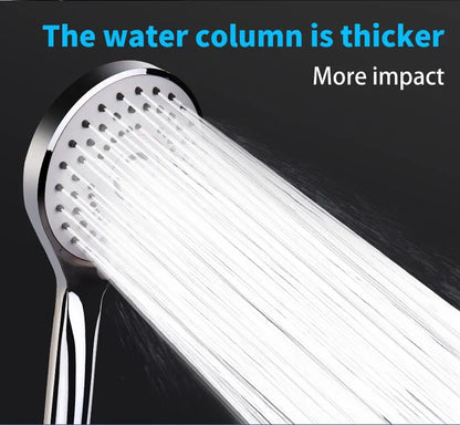 Bathroom Pressurized Hand Shower Package Accessories Shower Nozzle Large Water Output 5 Models Universal Adaptation Save Water