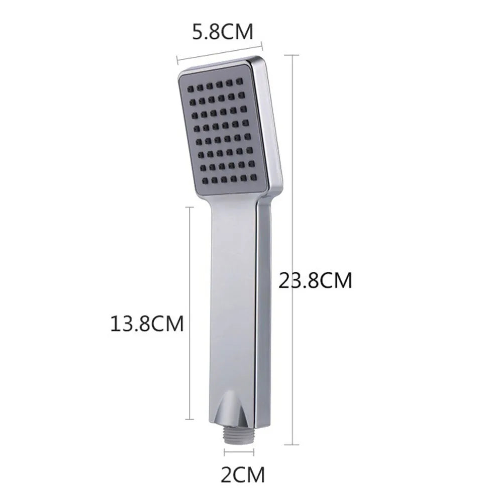 1pcs Square Hand Held Shower Sprayer High Pressure Shower Head Rainfall Universal Bathroom Shower Head Water Saving ﻿