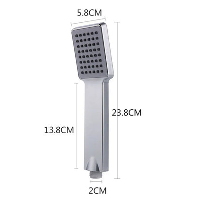 1pcs Square Hand Held Shower Sprayer High Pressure Shower Head Rainfall Universal Bathroom Shower Head Water Saving ﻿