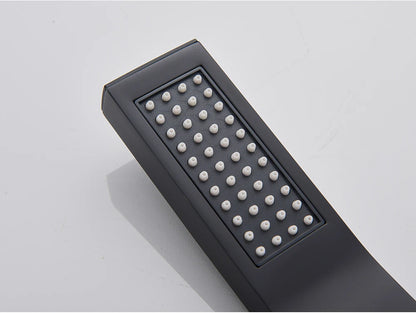 Uythner Handshower Head Brass Shower Head Square Handheld Head Replace Head Faucet Accessory Brass Material