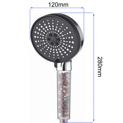 5-speed Water Adjustment Filter Shower Head High Pressure Negative Ion Hard Water Softening Shower Head Set