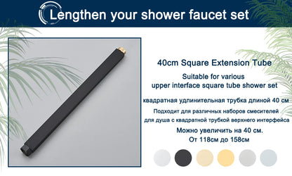 Black Digital Display Thermostatic Shower Faucet Bathroom Thermostatic 4 ways Rainfall Shower Mixer Tap,Shelf and Bidet Faucets