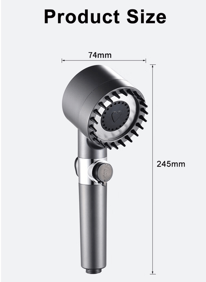 New Pressurized Shower 4 Modes Adjustable Water Saving Shower High Pressure Showerhead With Filter Bathroom Massage Shower
