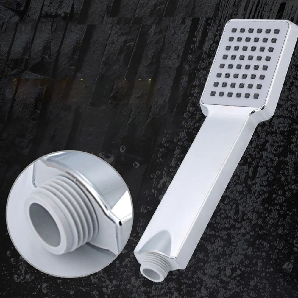 1pcs Square Hand Held Shower Sprayer High Pressure Shower Head Rainfall Universal Bathroom Shower Head Water Saving ﻿