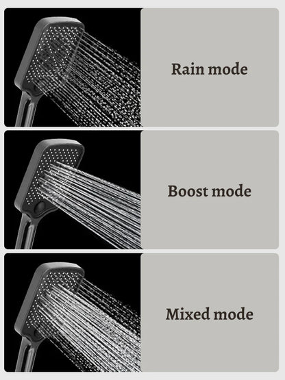 Digital Display Shower Faucet Set  Modern Style Rainfall Bathroom Digital Mixer Tap Grey Bidet Shower System