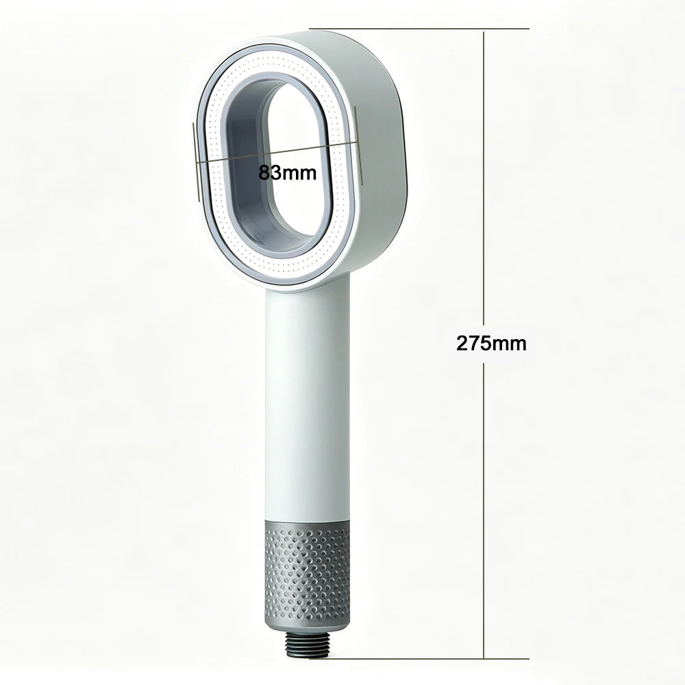 Handheld Shower Head ACF Filter High Pressure Water Saving Chlorine Removal Hard Water Purification Universal Showerhead