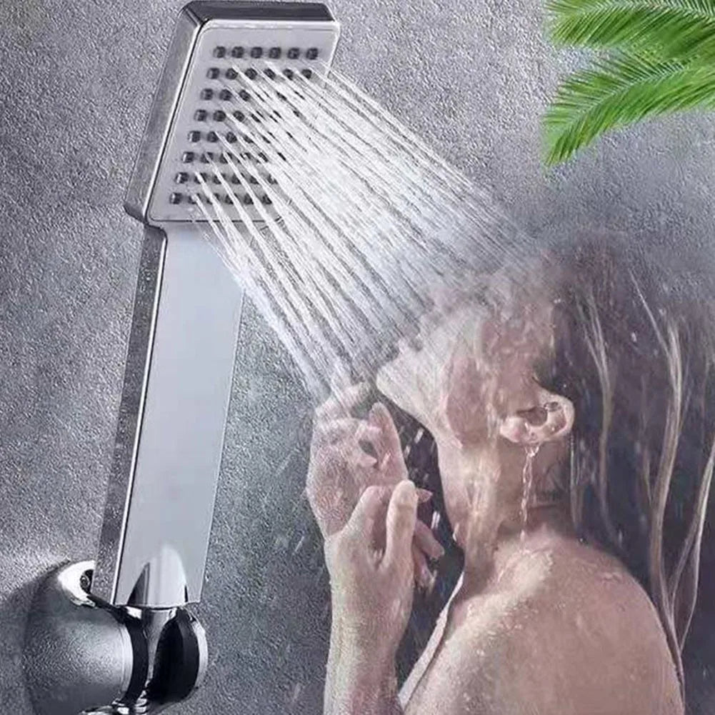 1pcs Square Hand Held Shower Sprayer High Pressure Shower Head Rainfall Universal Bathroom Shower Head Water Saving ﻿