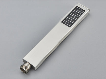 Uythner Handshower Head Brass Shower Head Square Handheld Head Replace Head Faucet Accessory Brass Material