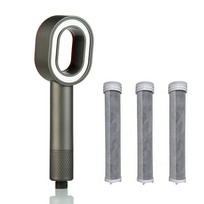 Handheld Shower Head ACF Filter High Pressure Water Saving Chlorine Removal Hard Water Purification Universal Showerhead