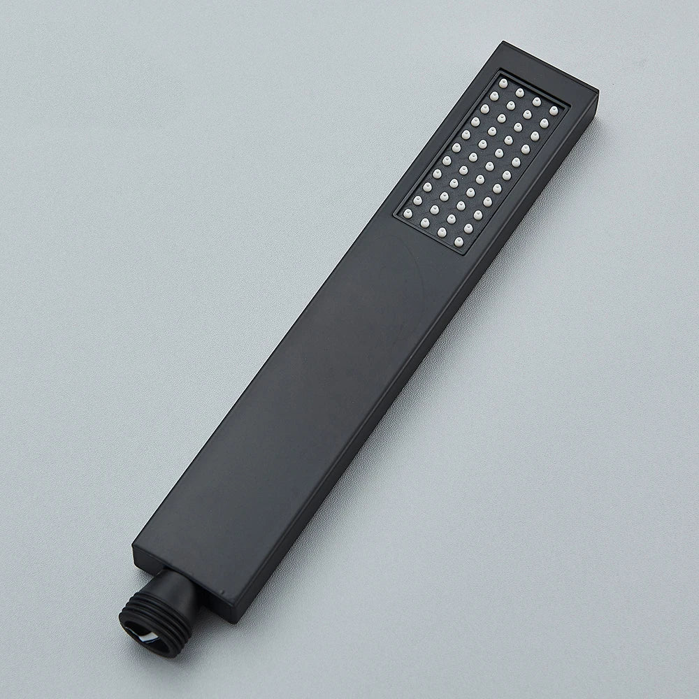 Uythner Handshower Head Brass Shower Head Square Handheld Head Replace Head Faucet Accessory Brass Material