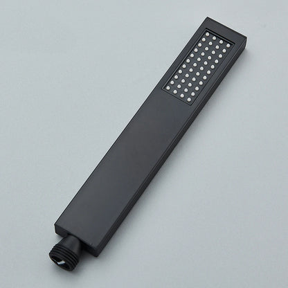 Uythner Handshower Head Brass Shower Head Square Handheld Head Replace Head Faucet Accessory Brass Material