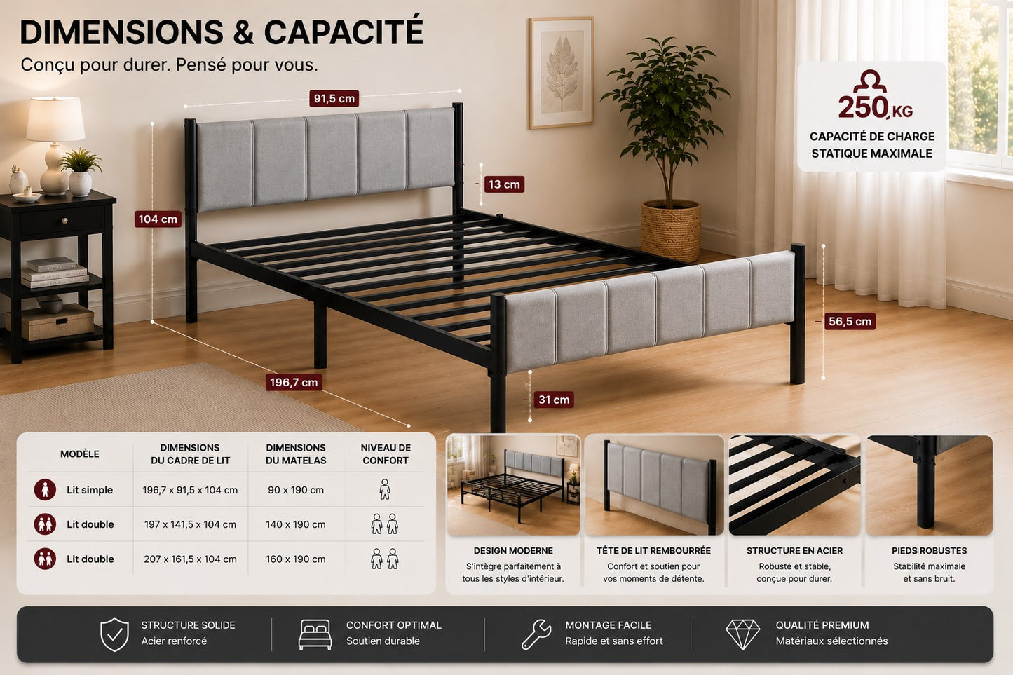 Lit Moderne Premium