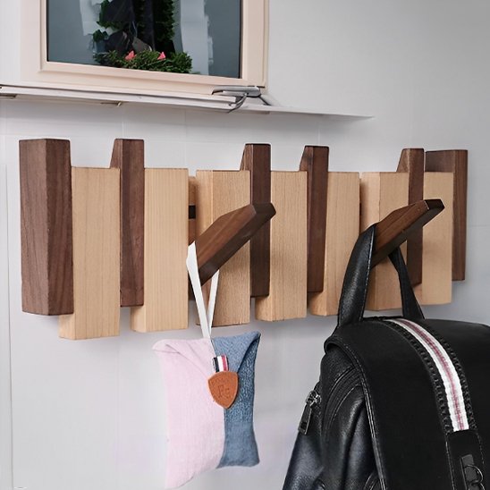 Porte manteau bois