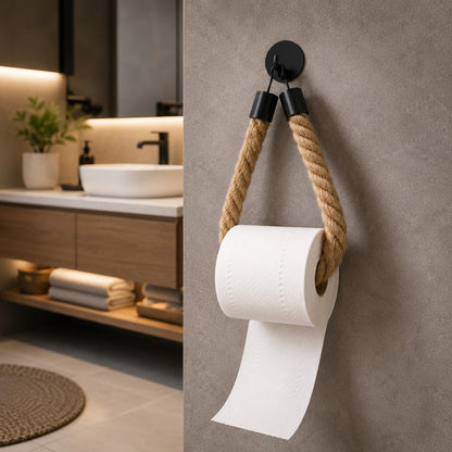 Accessoire de salle de bain porte papier toilette mural style industriel